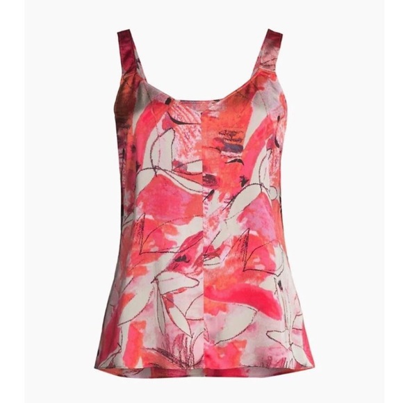 New NIC+ZOE Scribble‎ Bouquet Crepe Cami in Pink Multi Size XL - Picture 15 of 15